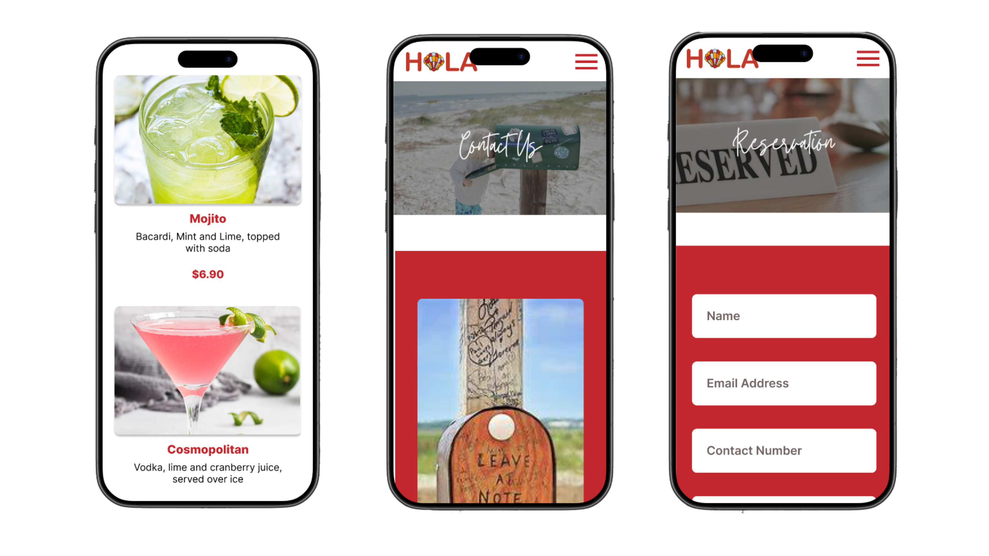  The layout is clean and visually appealing, featuring a tropical-inspired aesthetic with warm colors, bold typography, and high-quality images of Hawaiian cuisine.